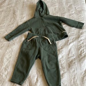 GAP Unisex Teal Zip Sweatshirt and Jogger Set